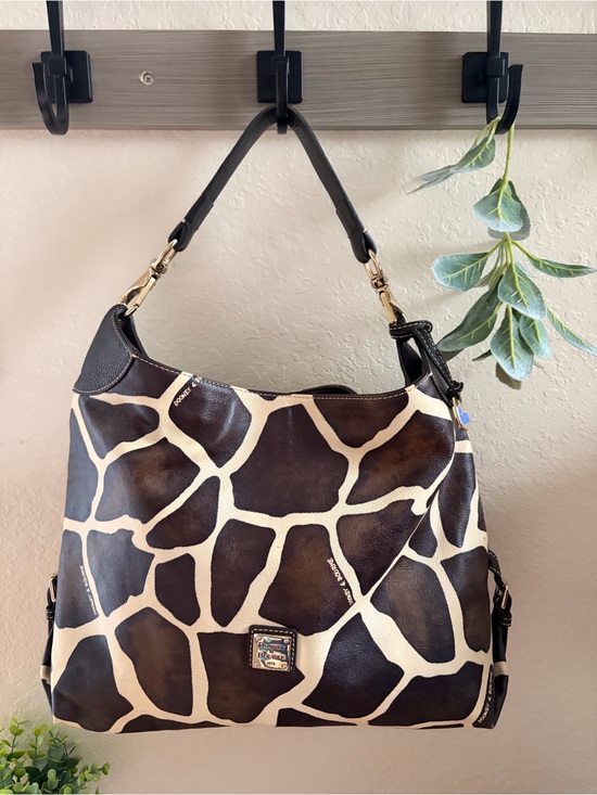 Dooney & Bourke Handbags - Dooney & Bourke Serengeti Giraffe Print Leather Hobo Shoulder Bag, Y2K Vintage